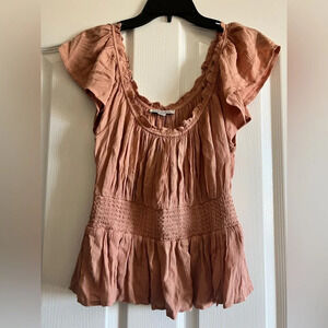 American Eagle Womens‎ Flutter Sleeve Top Size Medium
